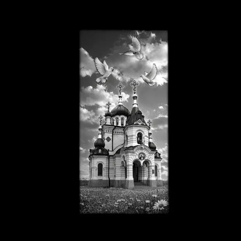 Гравировка по граниту Храм – 09 | Храмы